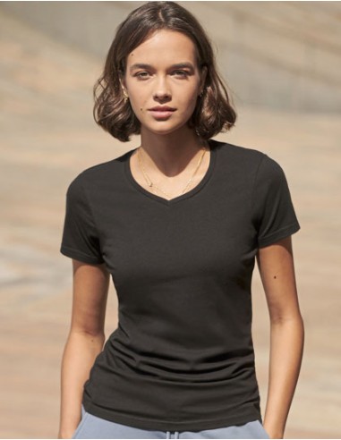 SFC-SK122-Womens Feel Good Stretch V-Neck T